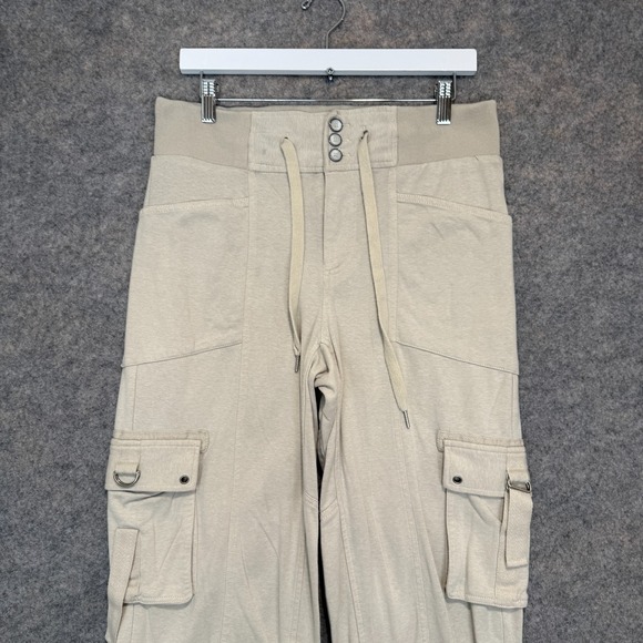 Free People Semi Charmed Cargo Jogger Pants Womens Small Military Relaxed High - Picture 4 of 14